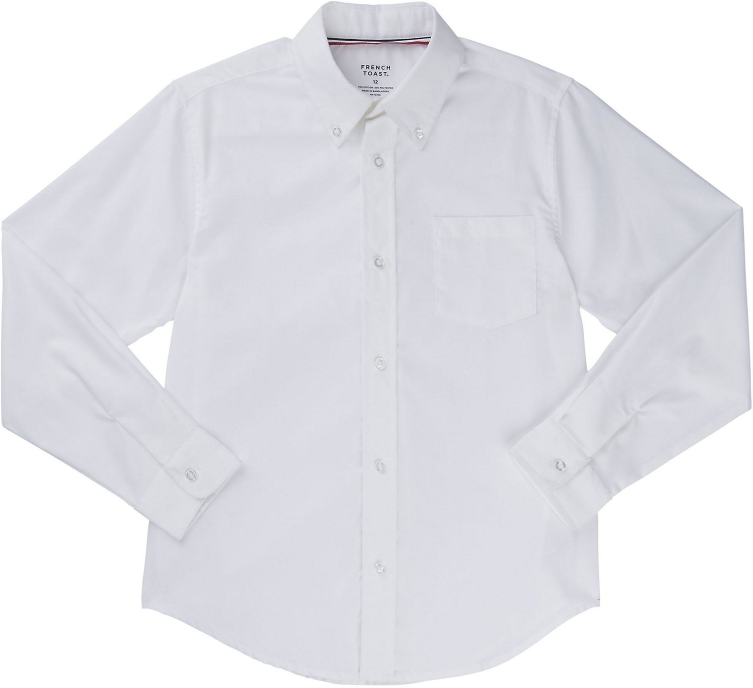 French Toast Boys' Long Sleeve Oxford Shirt