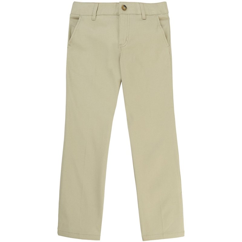 French Toast Girls School Uniform Stretch Twill Straight Leg Pants, Sizes 4-20 & Plus