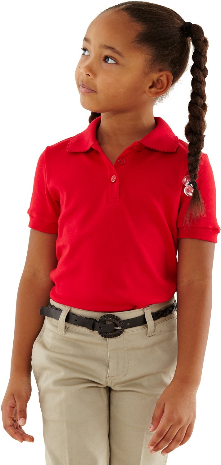 French Toast Toddler Girls' Short Sleeve Picot Collar Polo Shirt - view number 2