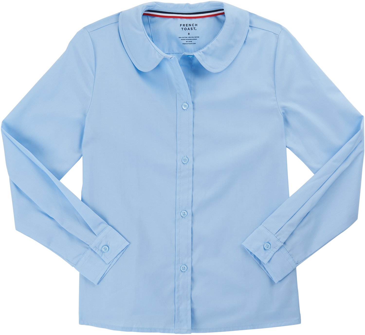 French Toast Toddler Girls' Modern Peter Pan Long Sleeve Blouse                                                                  - view number 1 selected
