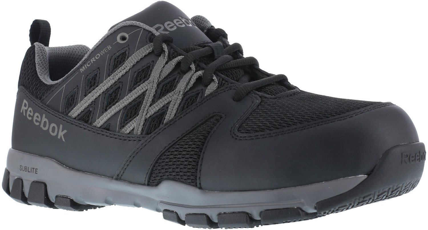 Reebok Men's SubLite ESD Steel Toe Lace Up Work Shoes