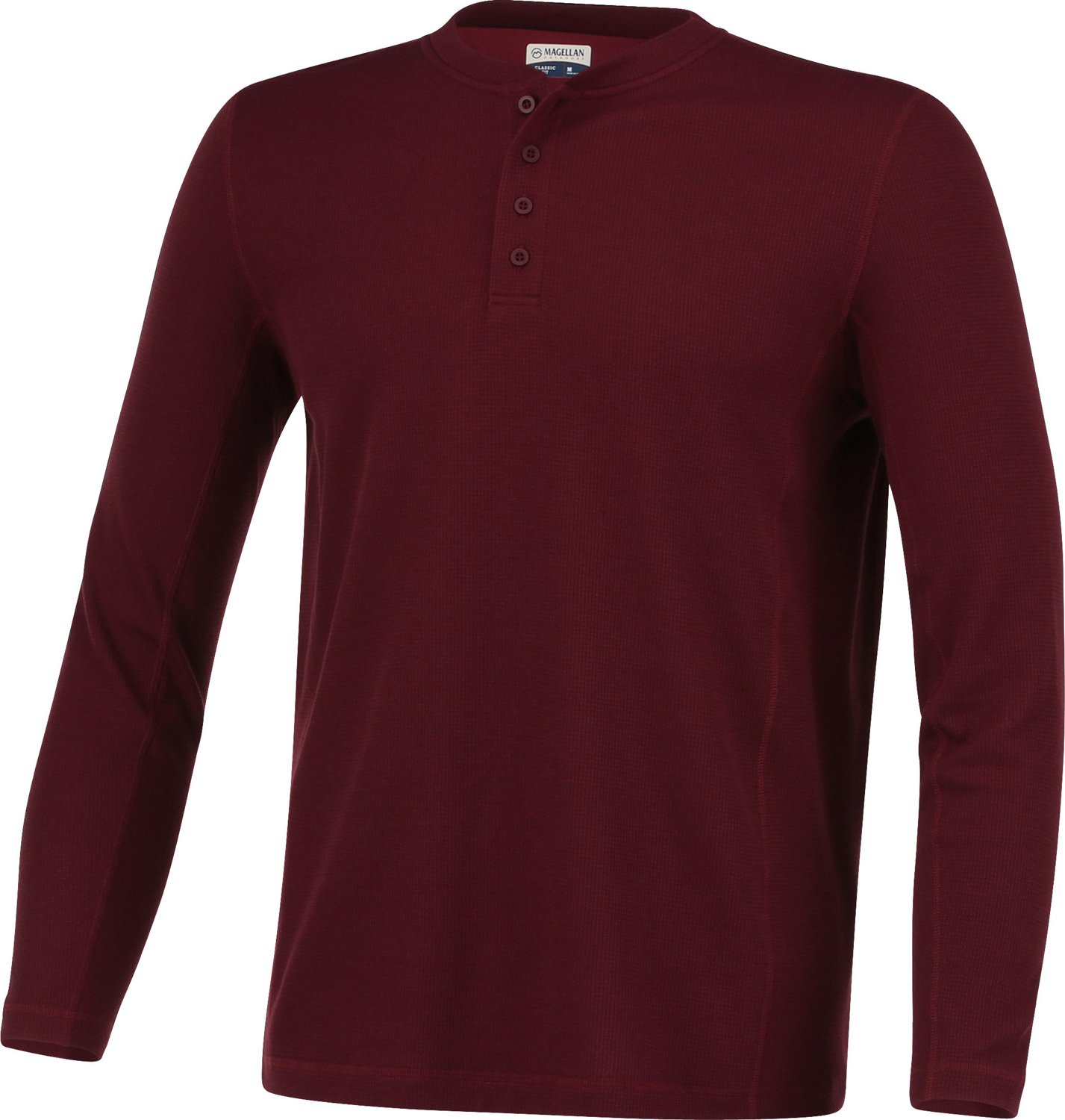 Magellan Outdoors Men's Base Camp Thermal Long Sleeve Henley Shirt                                                               - view number 3