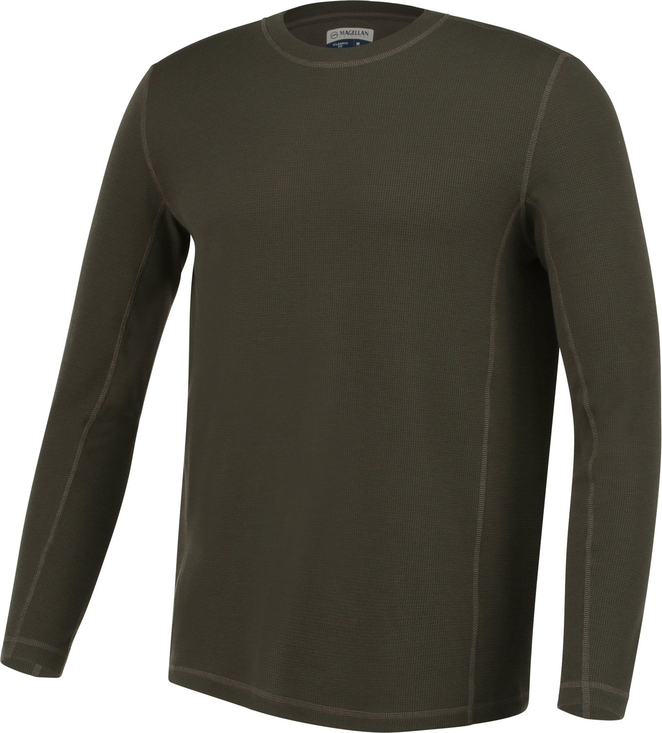 Magellan Outdoors Men's Base Camp Thermal Long Sleeve Crew Shirt - view number 3