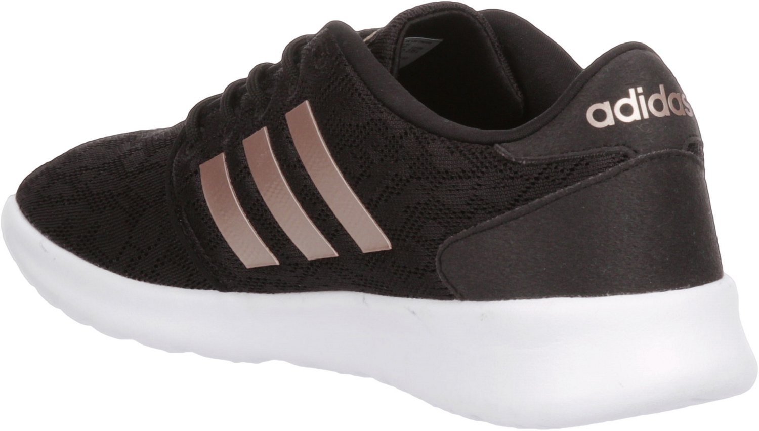 Adidas women's cloudfoam qt racer shoes black clearance