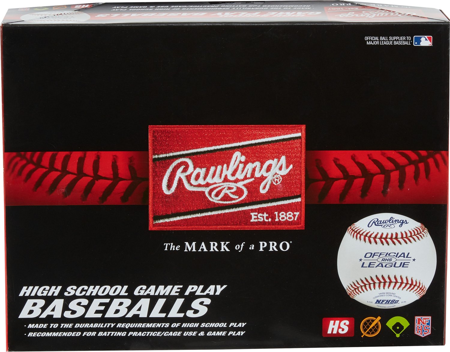 Rawlings High School Game Play Baseballs 12-Pack - view number 3