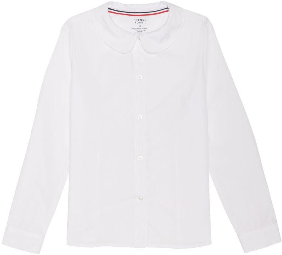 French Toast Girls' Long Sleeve Modern Peter Pan Blouse - view number 3