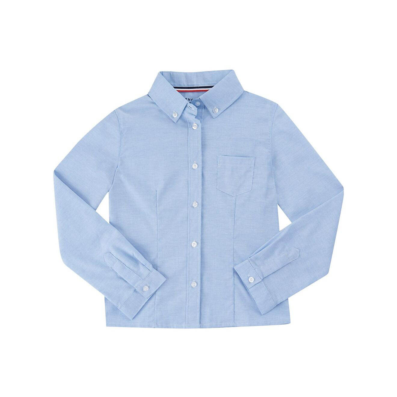 French Toast Girls' Long Sleeve Oxford Blouse with Darts                                                                         - view number 1