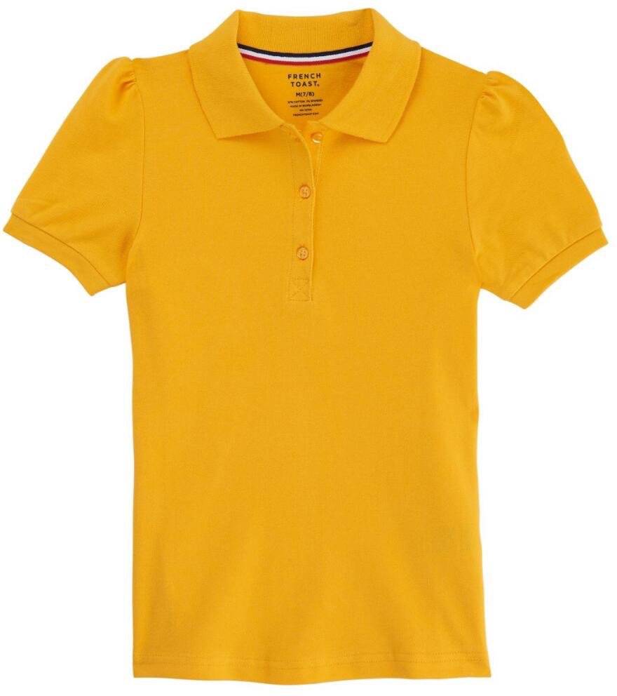 French Toast Girls' Short Sleeve Stretch Pique Polo Shirt - view number 3