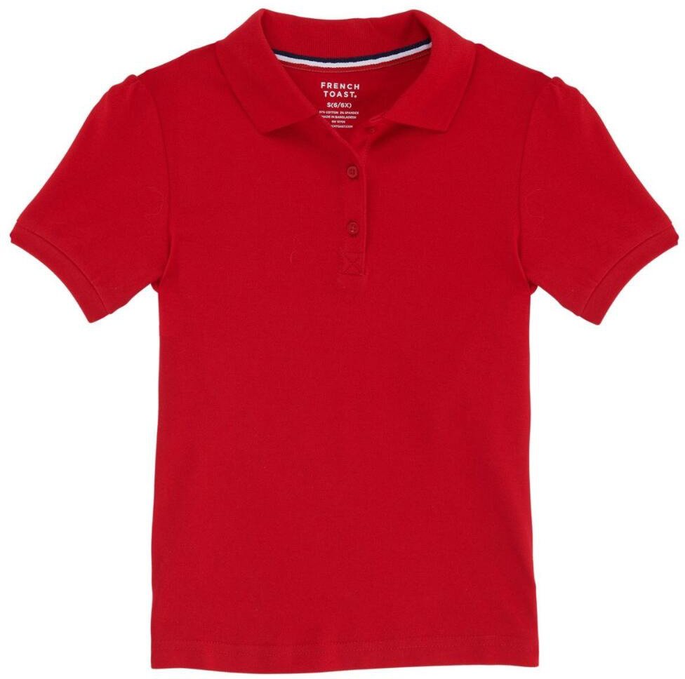 French Toast Girls' Short Sleeve Stretch Pique Polo Shirt - view number 2