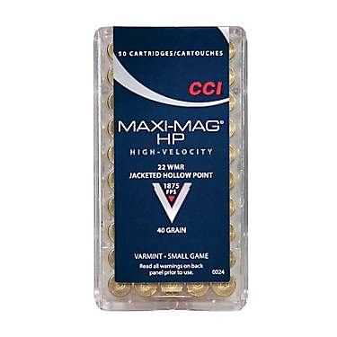 CCI Maxi-Mag .22 WMR 40-Grain Ammunition - 50 Rounds