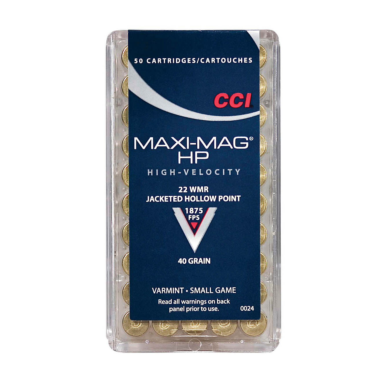 CCI Maxi-Mag .22 WMR 40-Grain Ammunition - 50 Rounds                                                                             - view number 1
