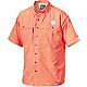 Drake Waterfowl Men's Clemson University Gameday Wingshooter's Short Sleeve Button-Down Shirt                                    - view number 1 selected