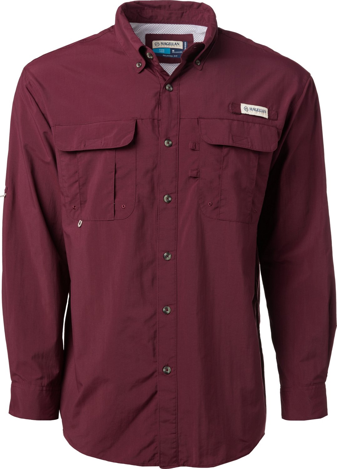 Magellan Outdoors Men's Laguna Madre Solid Long Sleeve Fishing Shirt –  BrickSeek