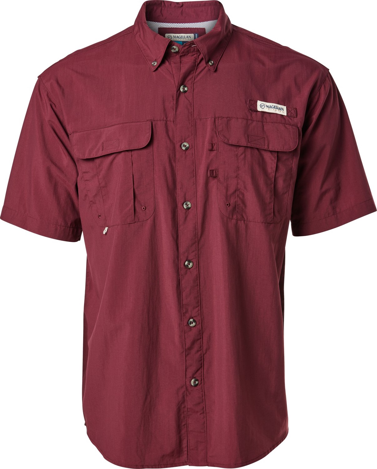 Magellan Outdoors Men's Laguna Madre Solid Short Sleeve Fishing Shirt - view number 3