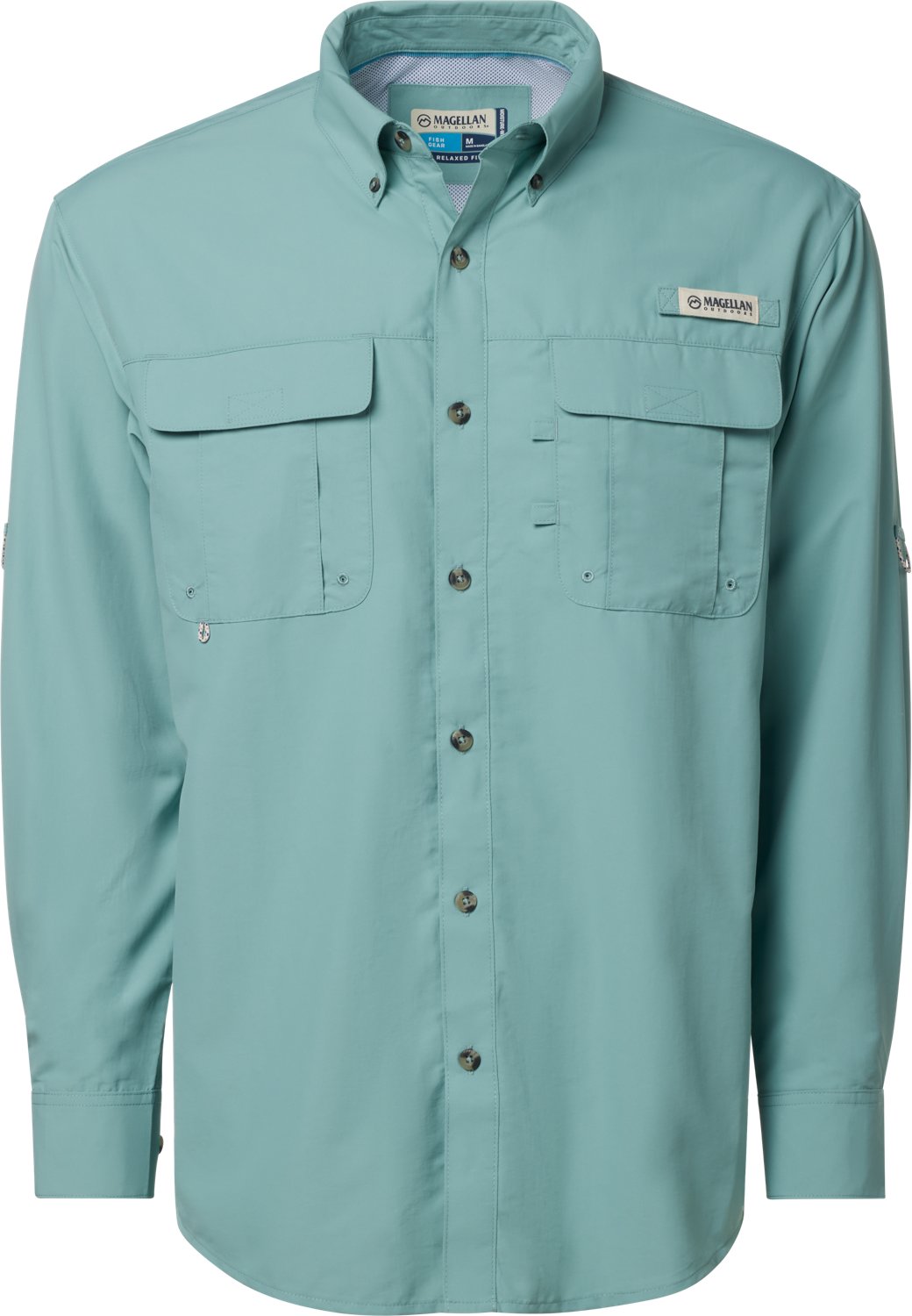 Magellan Outdoors Men's Laguna Madre Solid Long Sleeve Fishing Shirt - view number 3