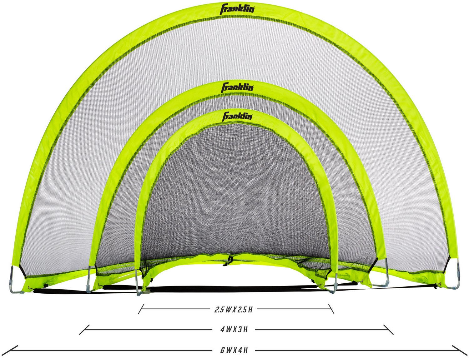 Franklin 4 ft x 6 ft Hyperbrite Dome Shaped Pop Up Soccer Goal 2 Pack - view number 6