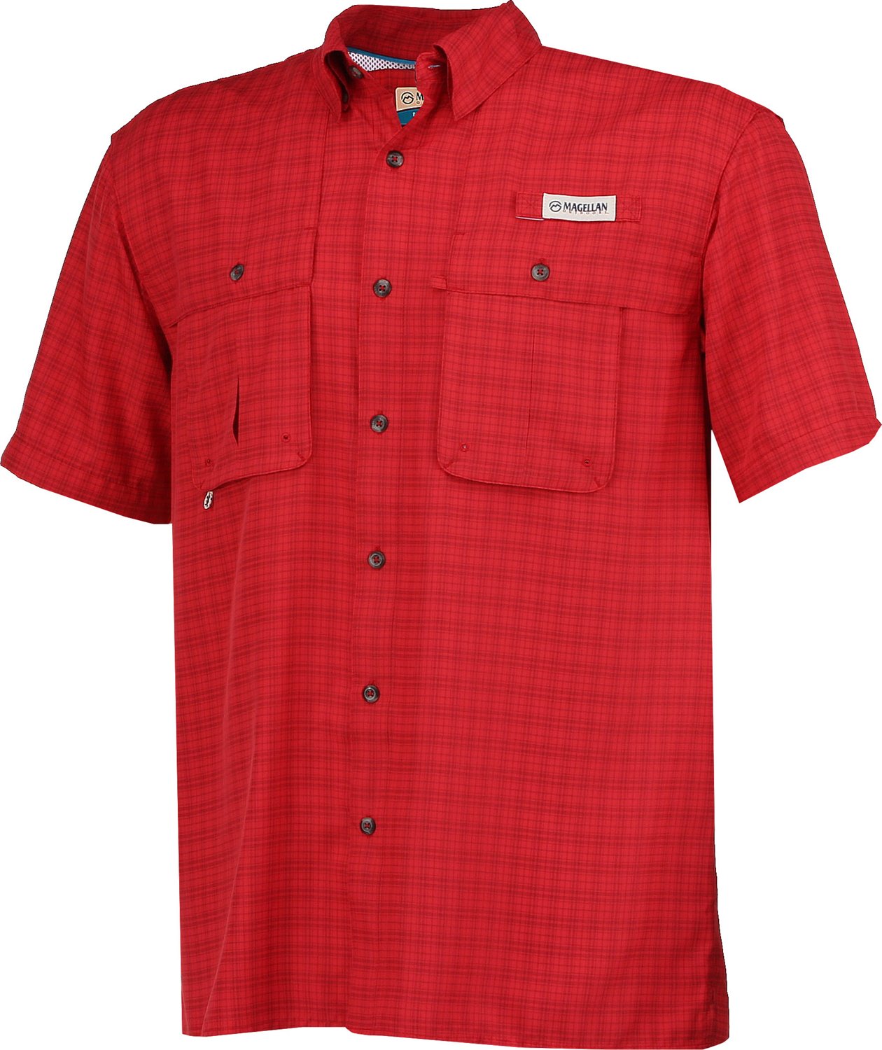 Magellan Outdoors Men's Aransas Pass Tonal Plaid Short Sleeve Shirt - view number 3