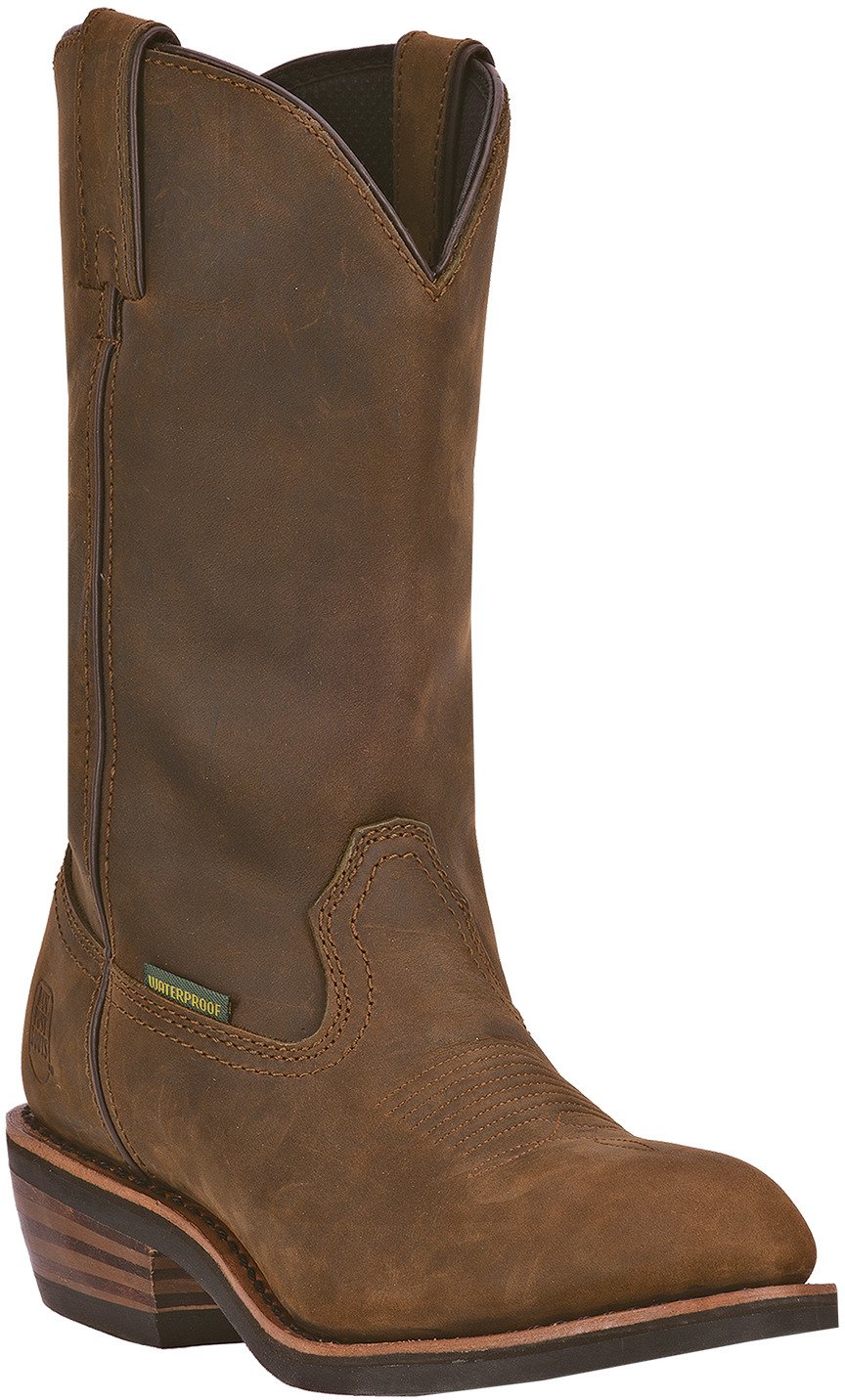 Dan Post Men's Albuquerque Distressed Leather Western Wellington Boots