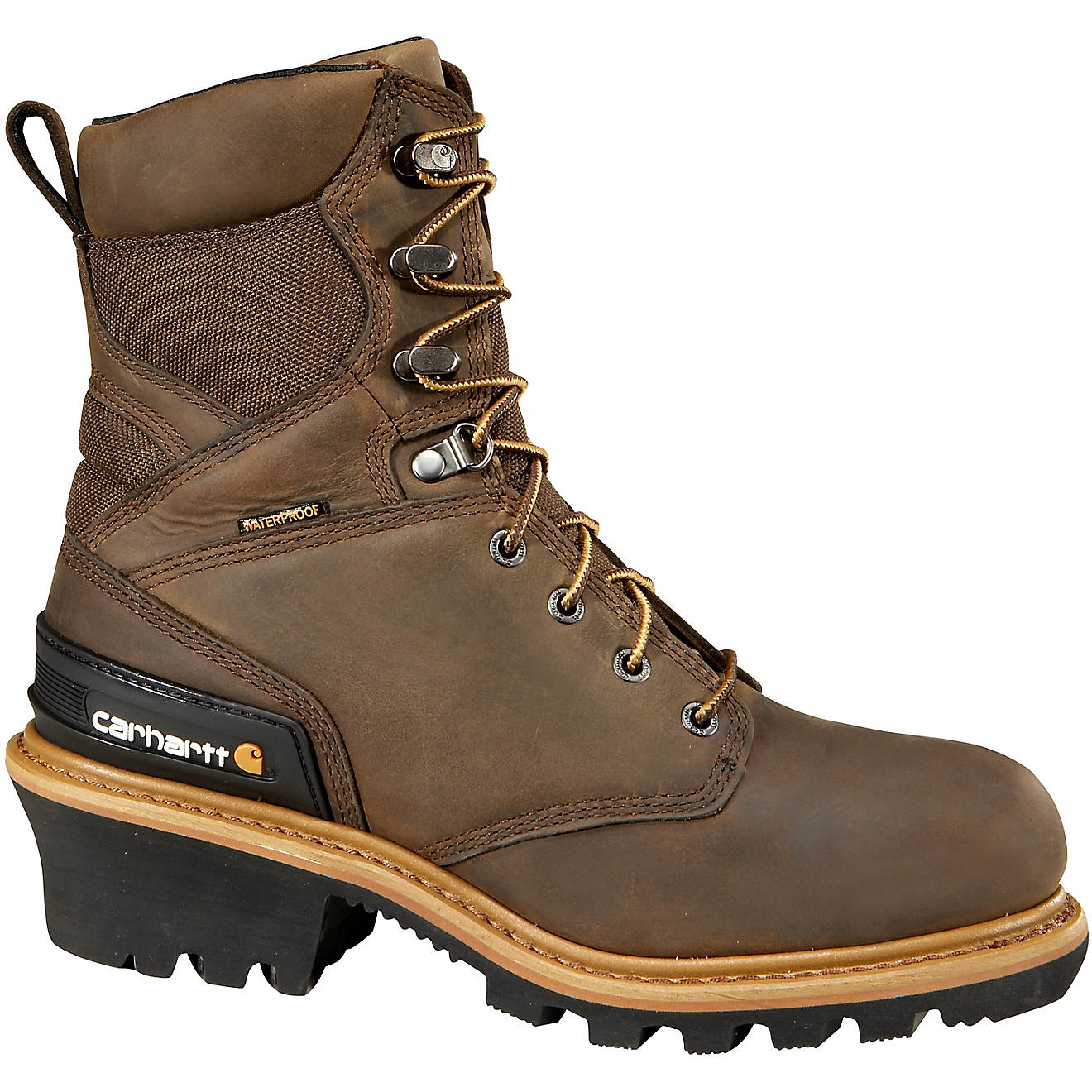 Carhartt Men's 8 in EH Composite Toe Lace Up Work Boots                                                                          - view number 1