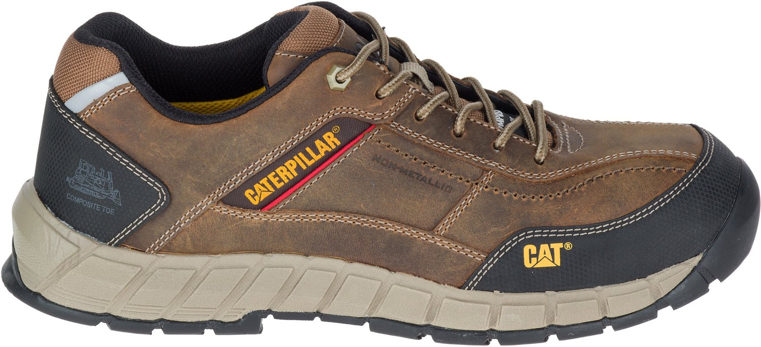 Cat Footwear Men's Streamline Leather EH Composite Toe Lace Up Work Shoes |  Academy