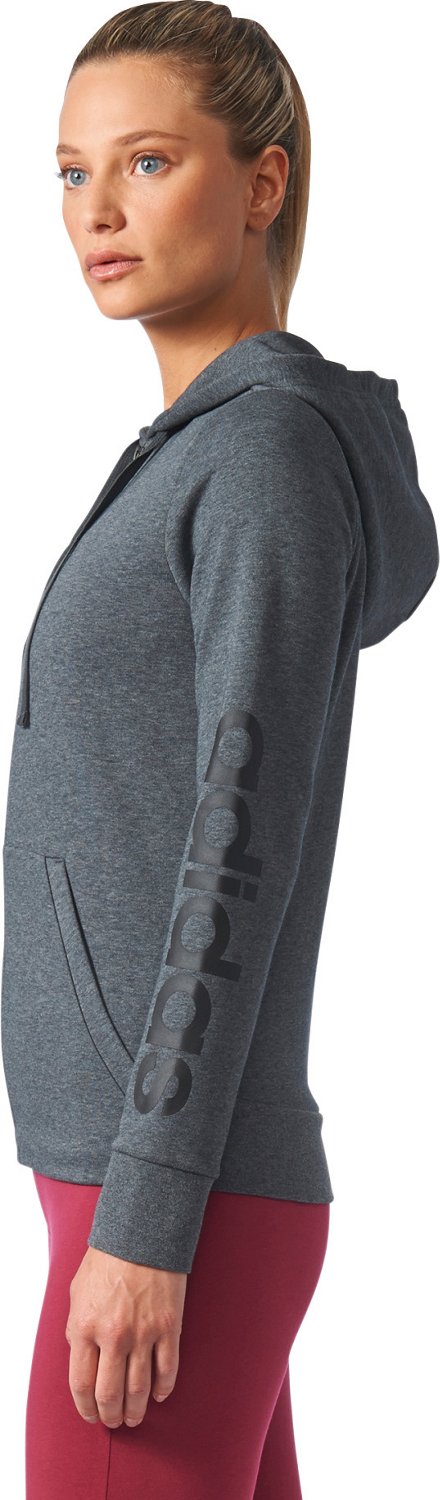women's adidas essential linear full zip hoodie