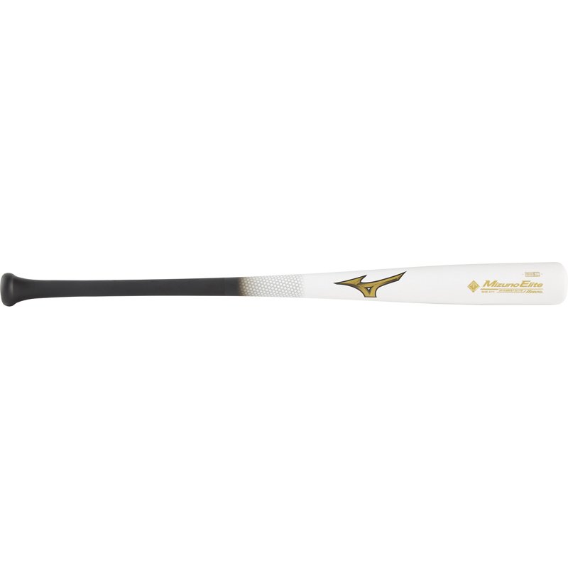 Mizuno MZE 271 Bamboo Elite Baseball Bat (-2) White/Black - Wood Bats at Academy Sports - 340462.0090.16.3200