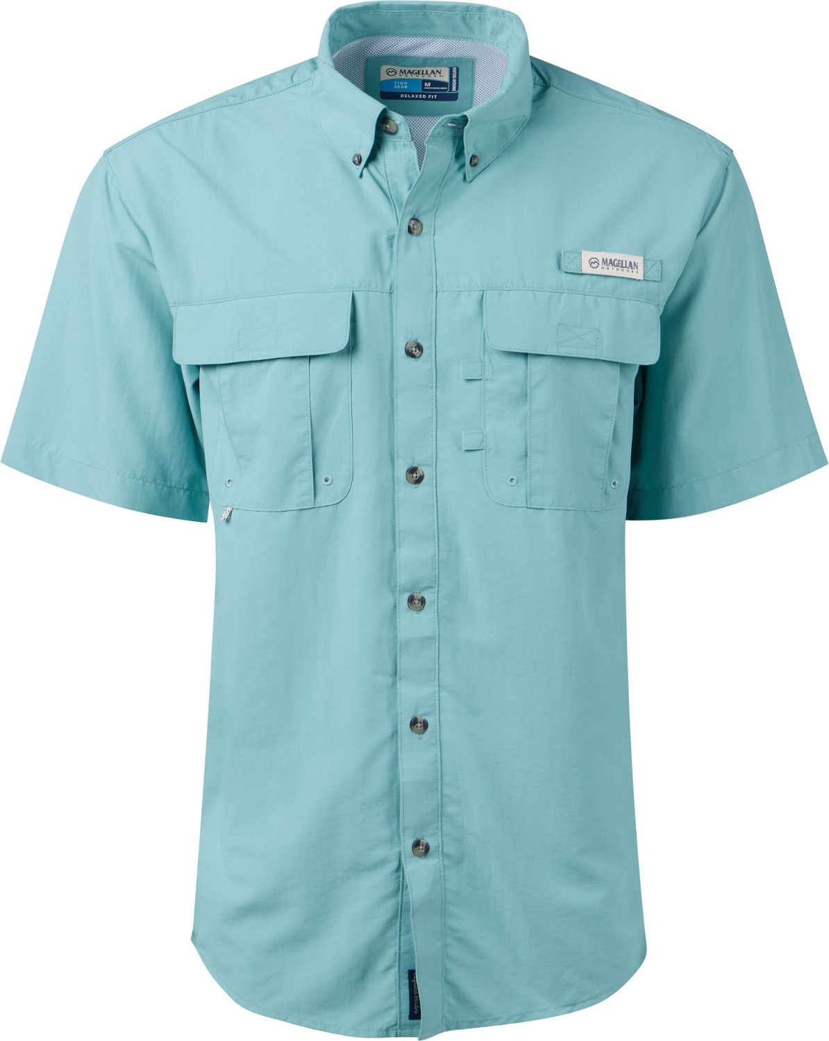 Magellan Outdoors Men's Laguna Madre Solid Short Sleeve Fishing Shirt - view number 3