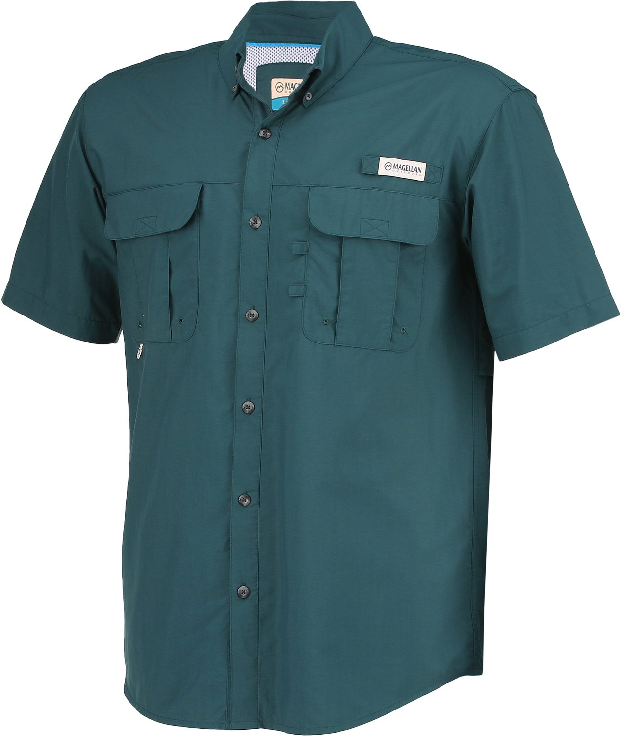 Magellan Outdoors Men's Laguna Madre Solid Short Sleeve Fishing Shirt - view number 5