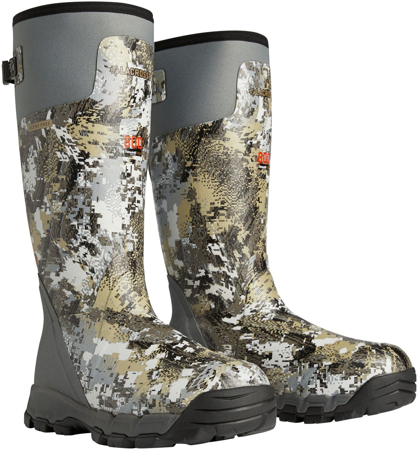 LaCrosse Men's Alphaburly Pro Gore Optifade Rubber Hunting Boots Academy