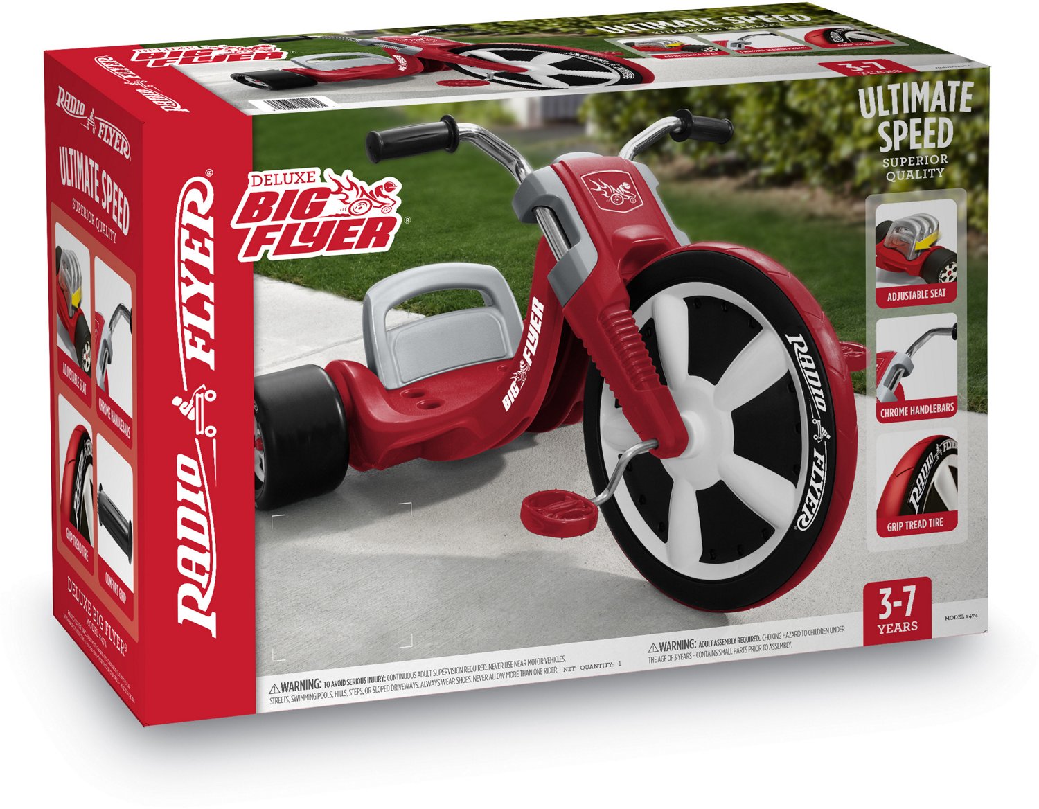 Radio Flyer Deluxe Big Flyer Performance Tricycle