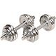 Sunny Health & Fitness 33 lb Adjustable Chrome Dumbbell Set                                                                      - view number 1 selected