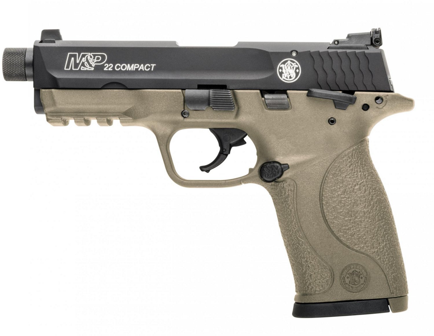 Smith & Wesson M&P22C FDE Cerakote Threaded 22 LR Compact 10-Round Pistol                                                        - view number 2
