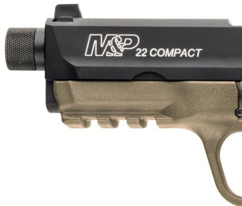 Smith & Wesson M&P22C FDE Cerakote Threaded 22 LR Compact 10-Round Pistol                                                        - view number 3