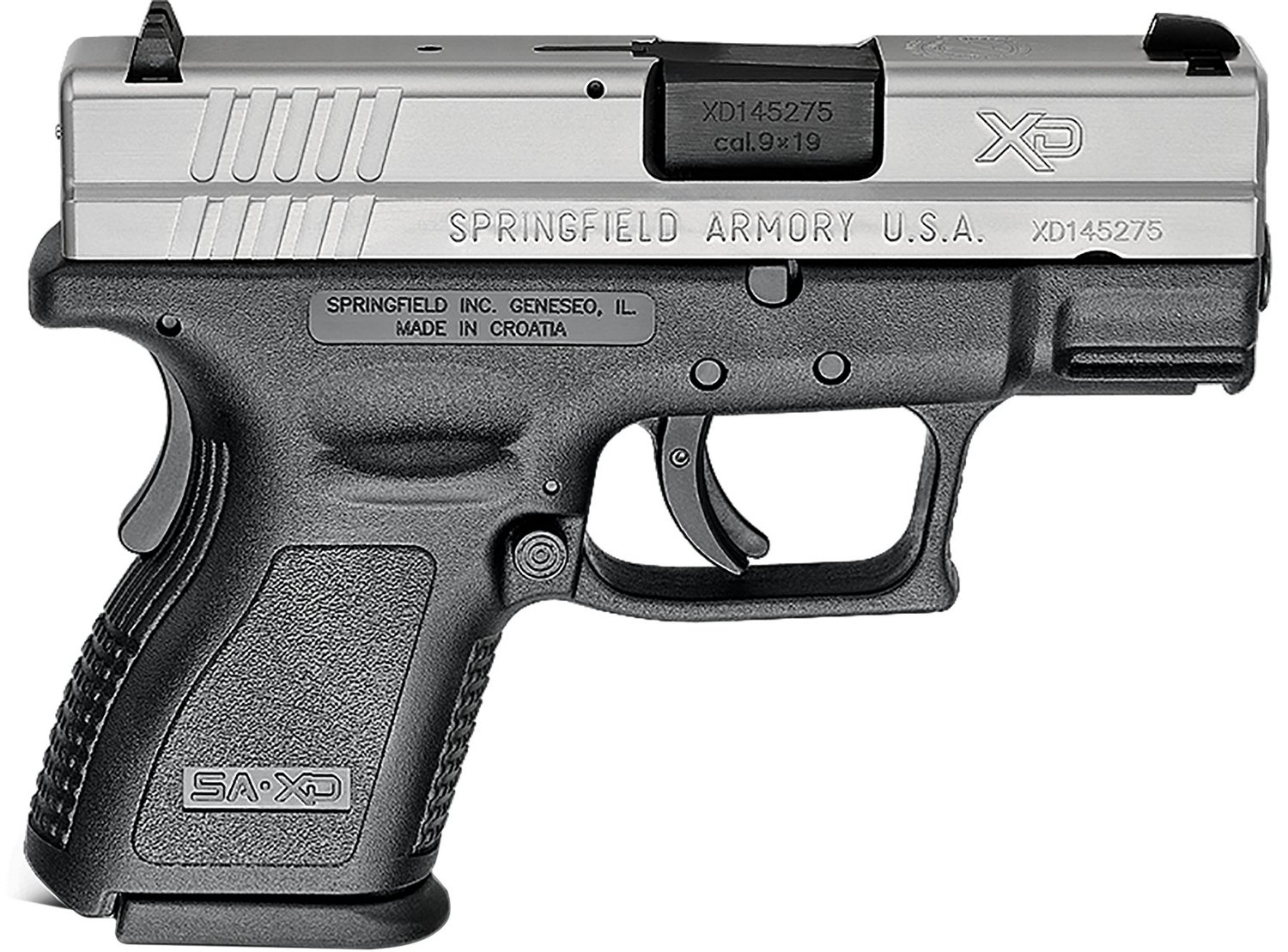 Springfield Armory XD Subcompact CA Compliant 9mm Luger Pistol                                                                   - view number 1 selected