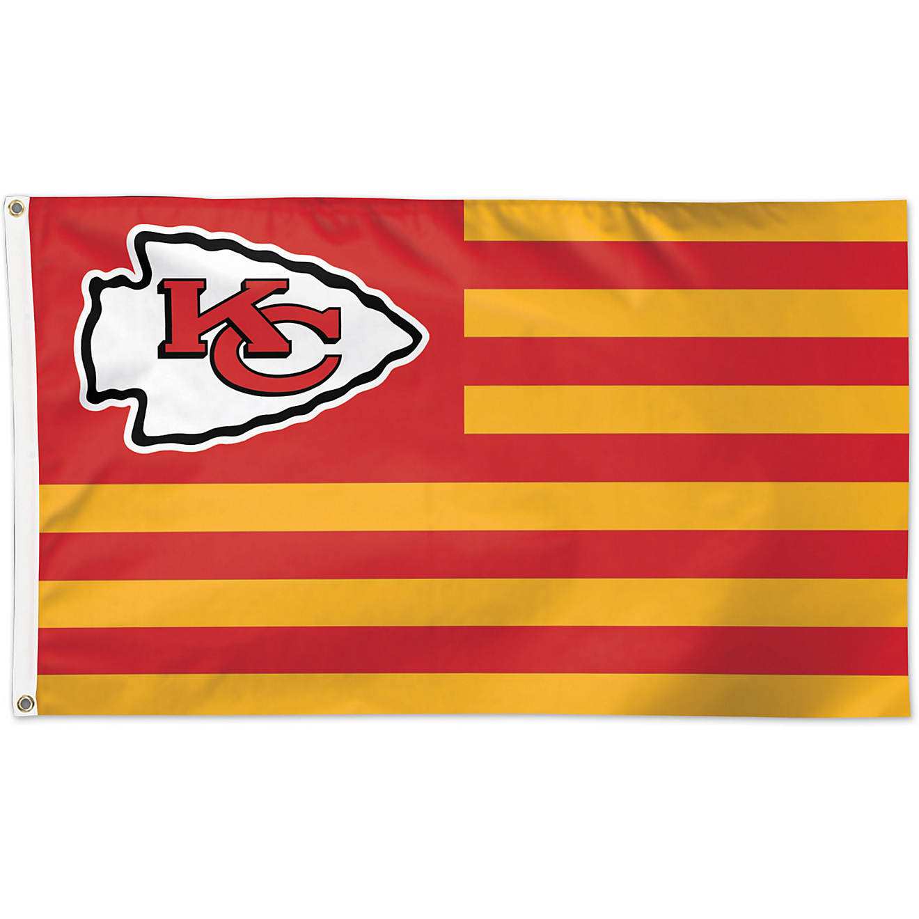 WinCraft Kansas City Chiefs Americana 3 ft x 5 ft Deluxe Flag                                                                    - view number 1