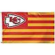 WinCraft Kansas City Chiefs Americana 3 ft x 5 ft Deluxe Flag                                                                    - view number 1 selected
