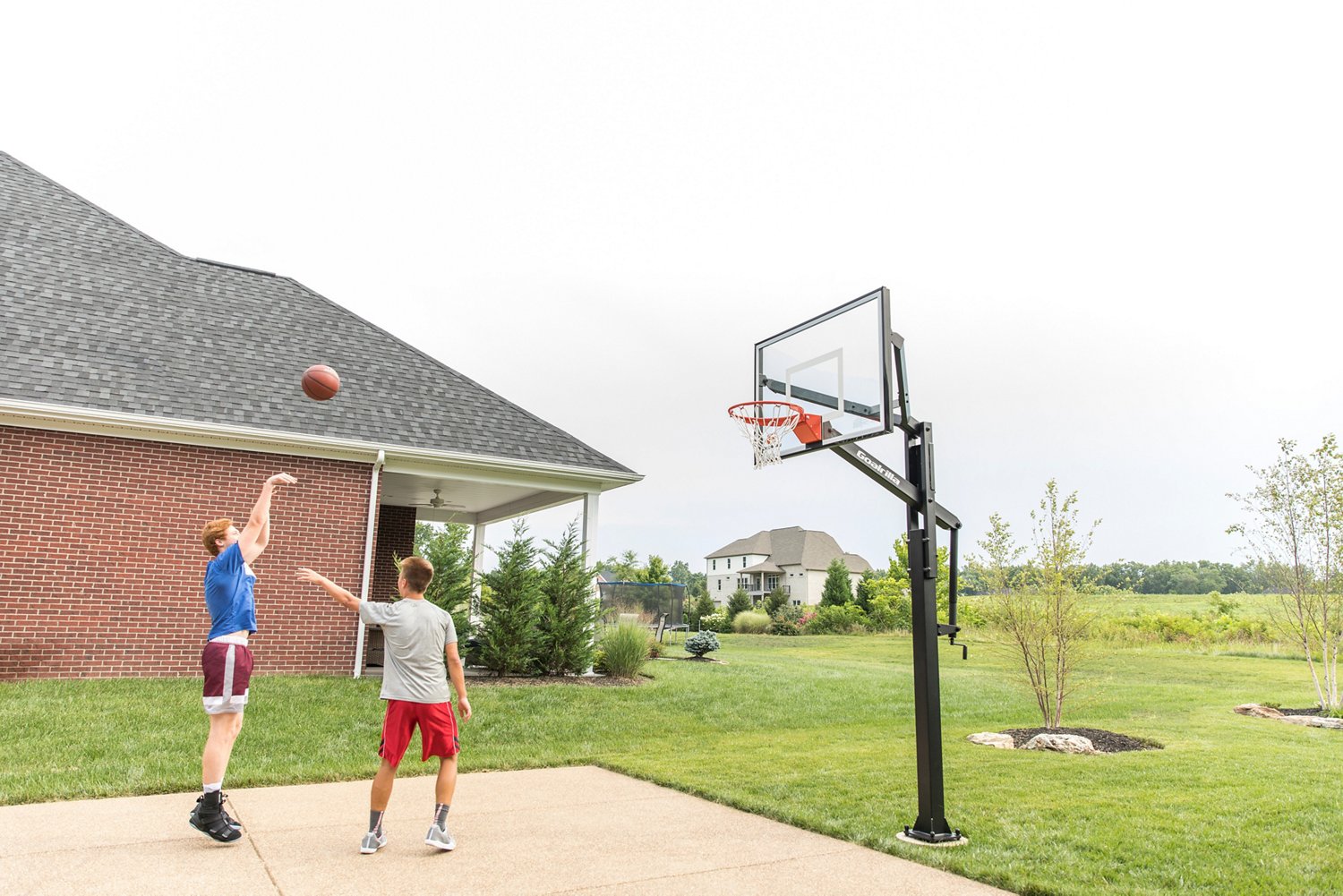 Goalrilla FT Series 54 in Inground Tempered Glass Basketball Hoop - view number 6