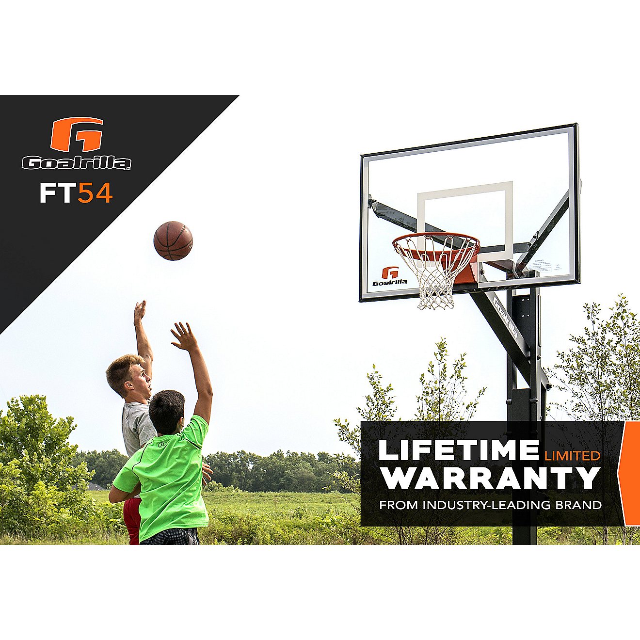 Goalrilla FT Series 54 in Inground Tempered Glass Basketball Hoop                                                                - view number 10