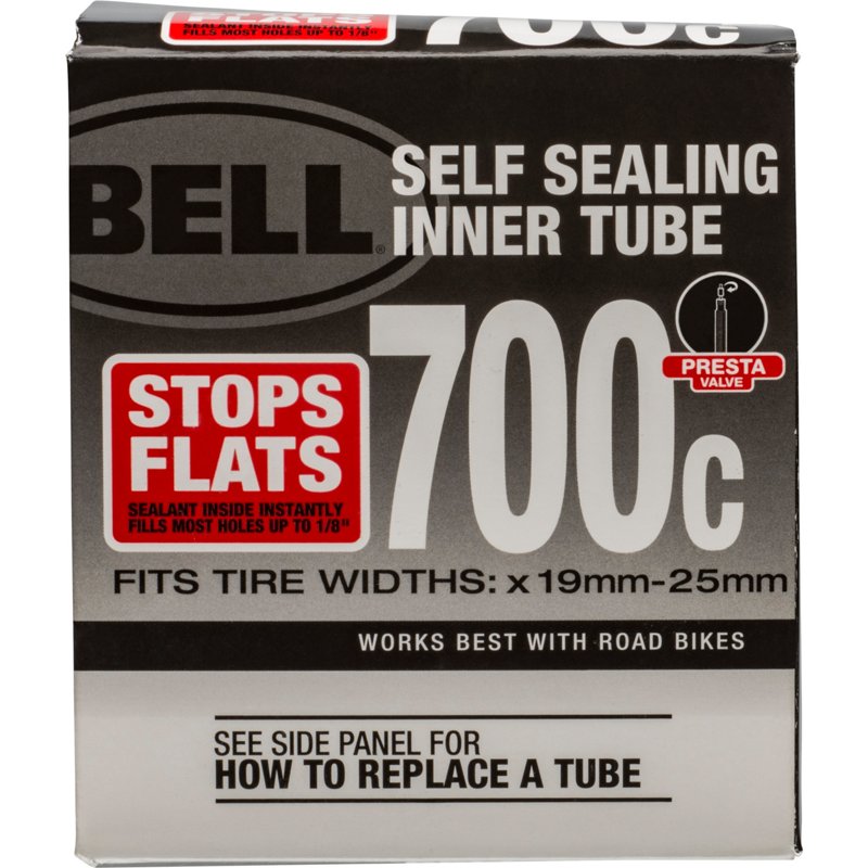 Bell Presta 48 mm 700c x 19 - 25c Self-Seal Inner Tube Black - Bicycle Accessoriesories at Academy Sports