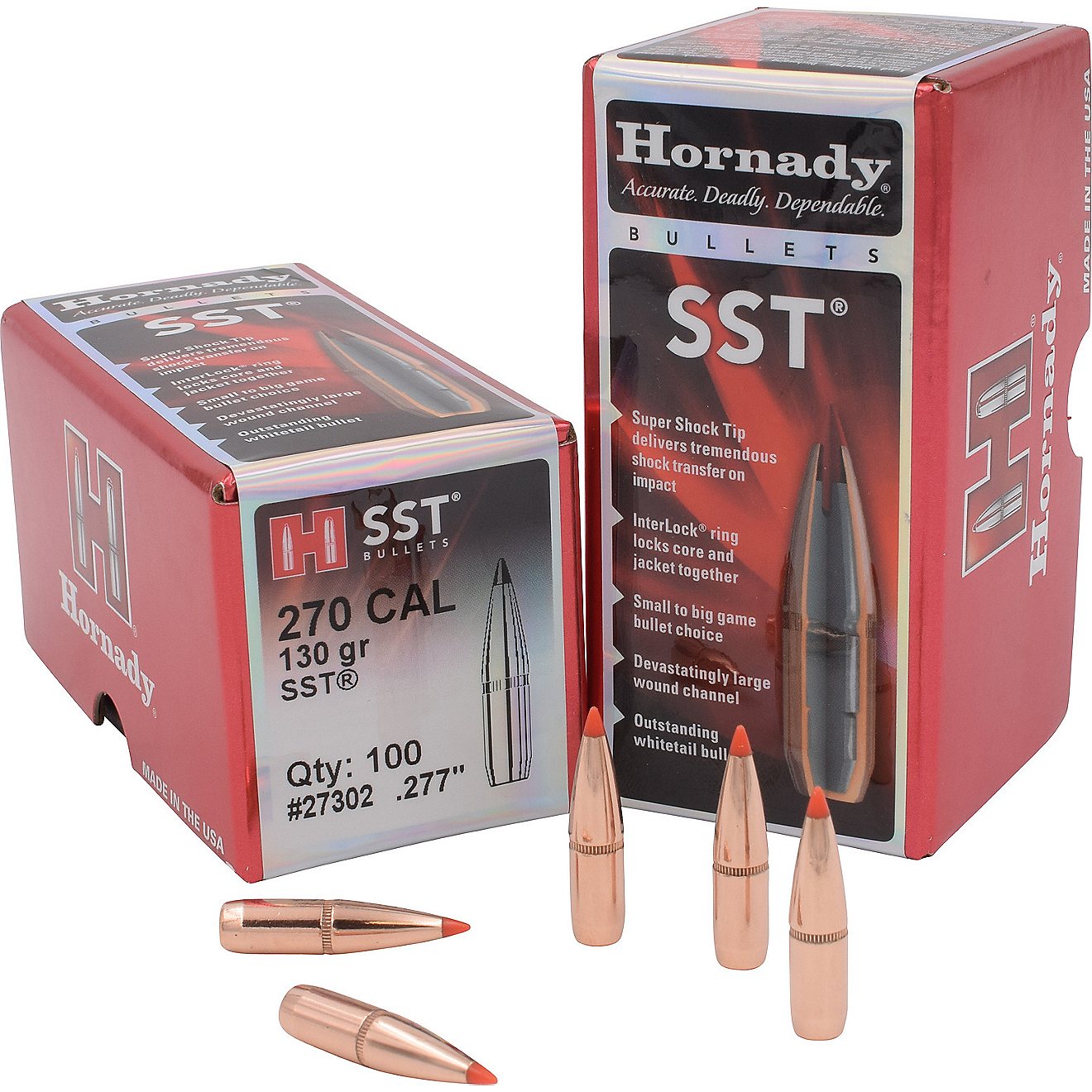 Hornady SST .270 Caliber 130-Grain Bullets                                                                                       - view number 1