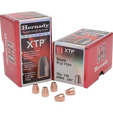 Hornady HP XTP® 9mm 90-Grain Bullets                                                                                           