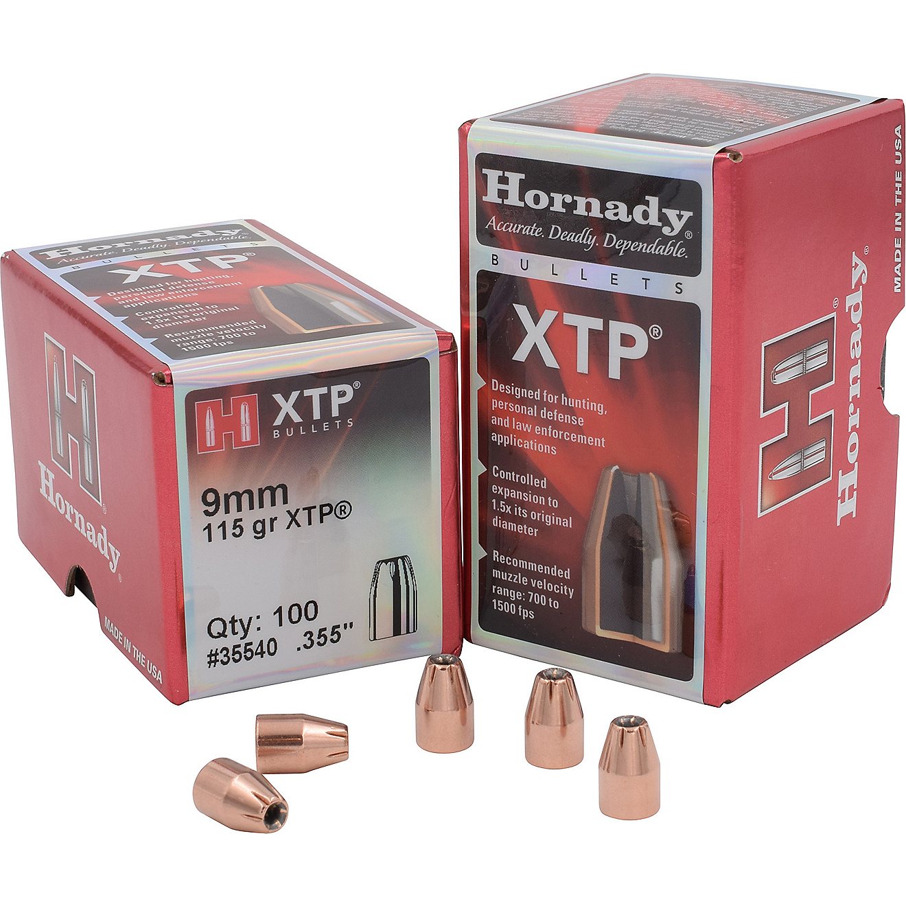 Hornady HP XTP 9mm 115-Grain Bullets                                                                                             - view number 1