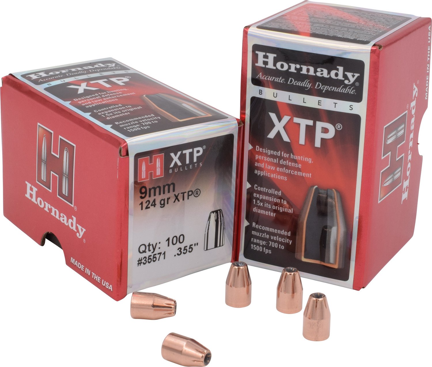 Hornady HP XTP 9mm 124-Grain Bullets | Free Shipping at Academy