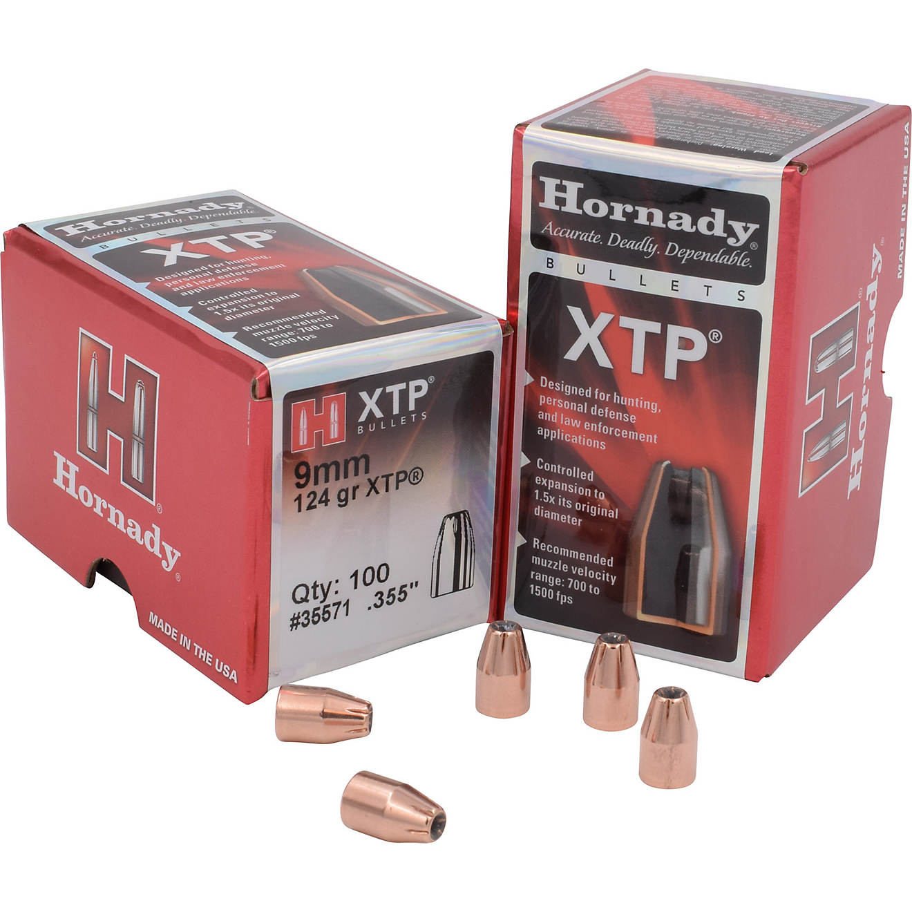 Hornady HP XTP 9mm 124-Grain Bullets                                                                                             - view number 1
