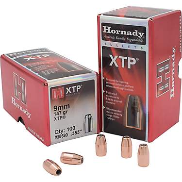 Hornady HP XTP® 9mm 147-Grain Bullets                                                                                          