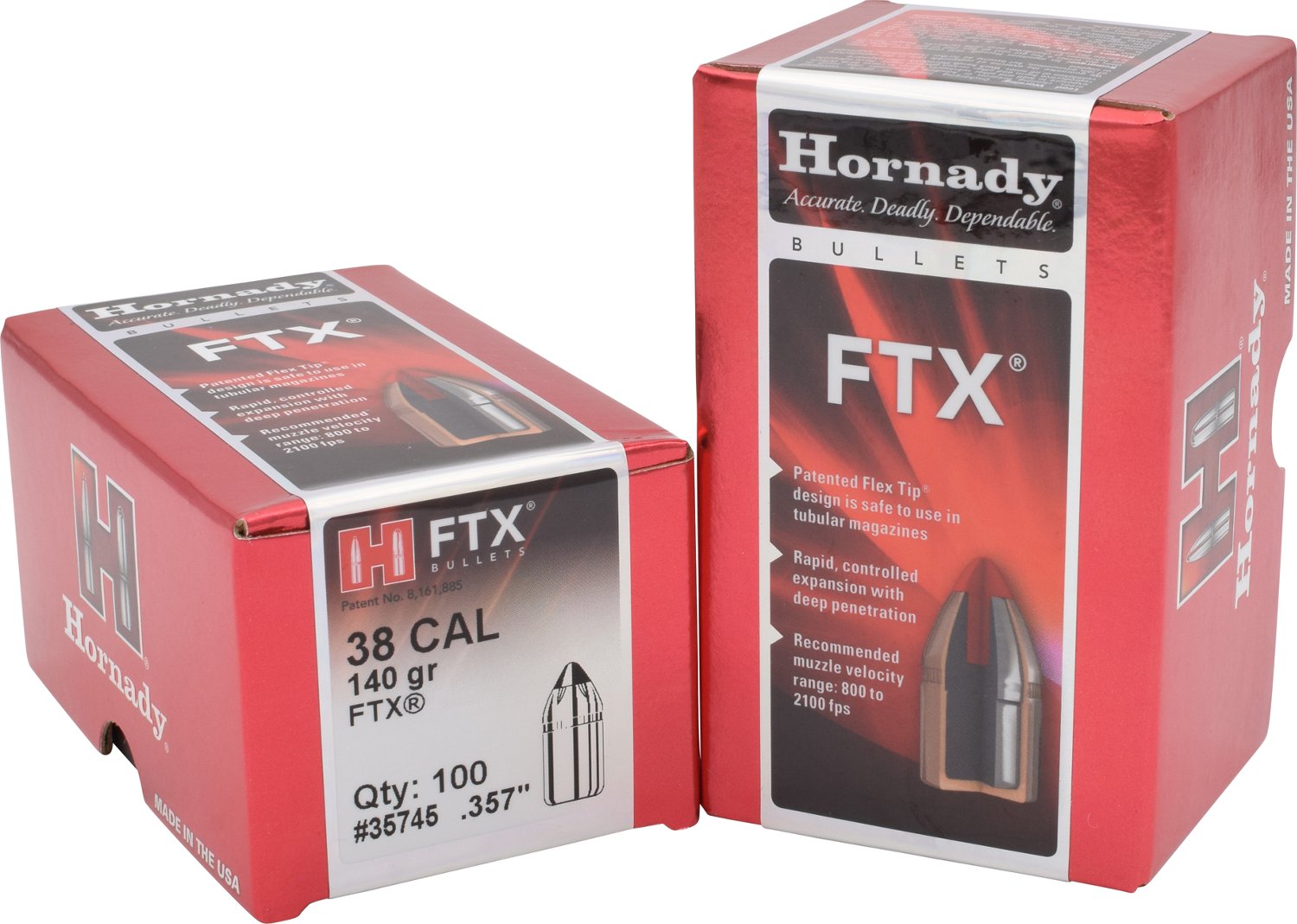 Hornady FTX .38/.357 Magnum 140-Grain Reloading Bullets                                                                          - view number 1 selected