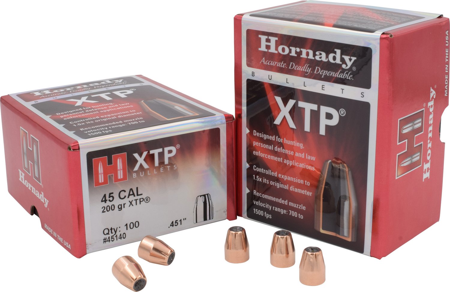 Hornady HP XTP .45 200-Grain Bullets