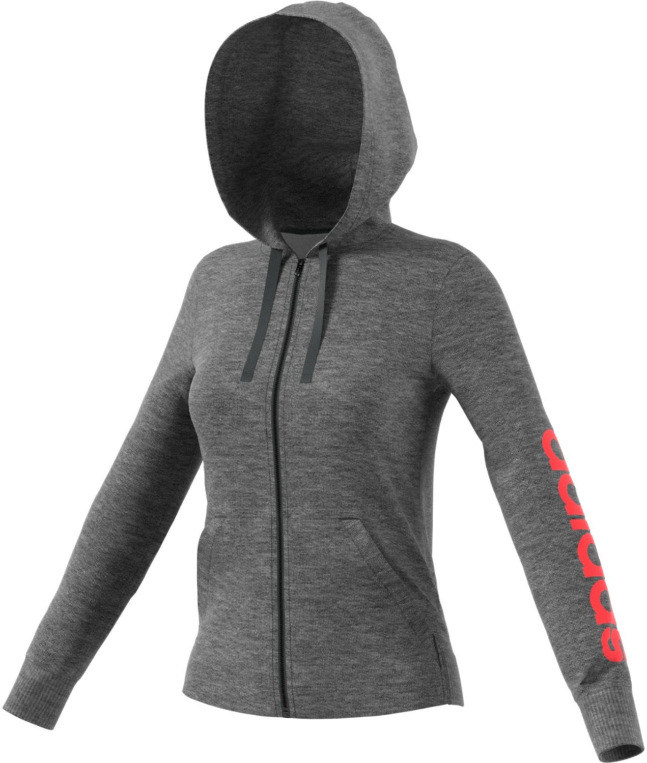 adidas Women's Essentials Linear Full Zip Hoodie                                                                                 - view number 3