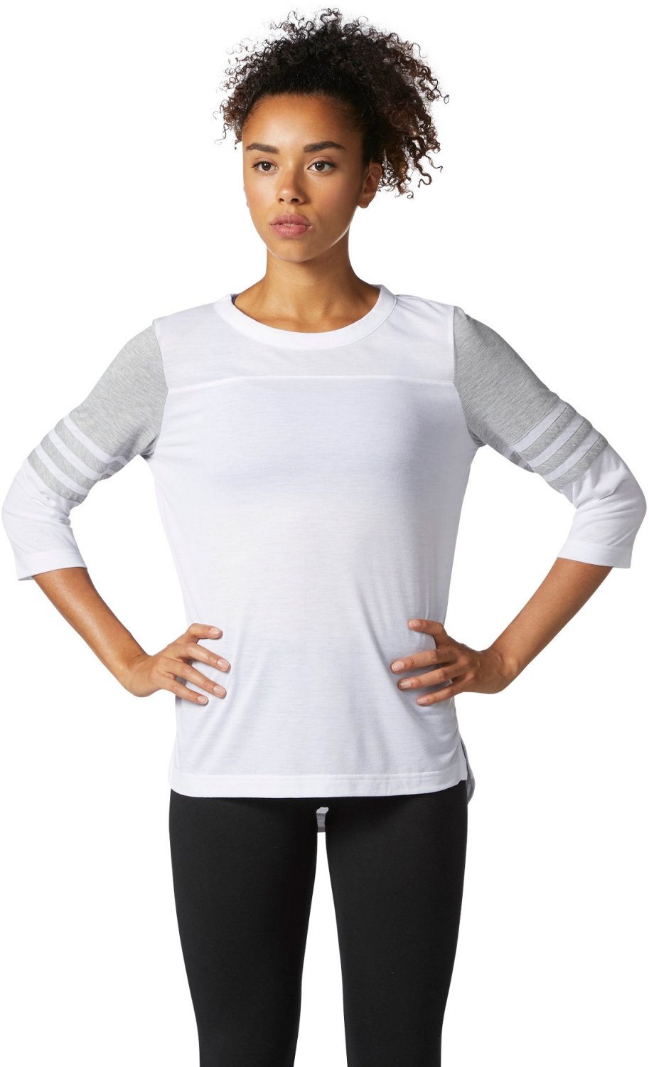 adidas Women's 3S Block Long Sleeve T-shirt                                                                                      - view number 3