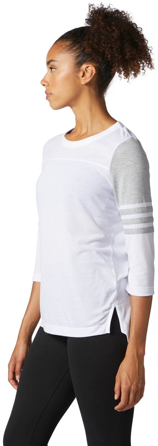 adidas Women's 3S Block Long Sleeve T-shirt                                                                                      - view number 5